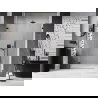 Mexen Lunar-B Pendeltür, links öffnend, 120 cm, transparent, schwarz - 832S-120-050-70-00-L
