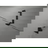 Mexen Lunar-B Duschtür links öffnend 135 cm, transparent, schwarz - 832S-135-050-70-00-L