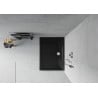 Bac à douche rectangulaire Mexen Flat slim 110 x 80 cm, noir, siphon chromé - 40708011