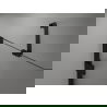 Mexen Lunar-B Duschdrehtür links 140 cm, transparent, schwarz - 832S-140-050-70-00-L