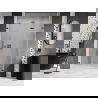Mexen Lunar-F opklapbare douchedeur rechts 125 cm, transparant, roze goud - 836S-125-050-60-00-P