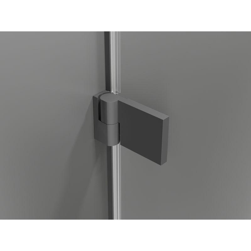 Mexen Lunar-B porta doccia a battente sinistra 115 cm, trasparente, gun metal - 832S-115-050-95-00-L