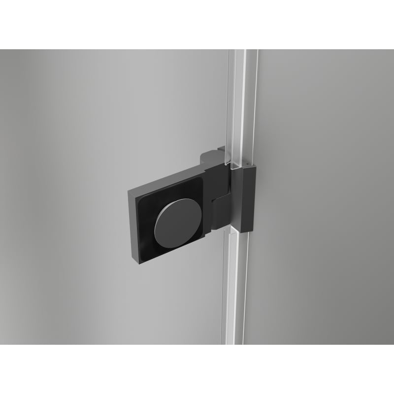 Mexen Lunar-B drzwi prysznicowe uchylne lewe 120 cm, transparent, gun metal - 832S-120-050-95-00-L