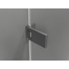 Mexen Lunar-F Falttür für Dusche rechts 110 cm, transparent, gebürstetes Gun Gray - 836S-110-050-66-00-P