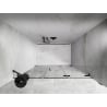 Mexen Lunar-F folding shower door right 120 cm, transparent, brushed gun gray - 836S-120-050-66-00-P