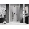 Mexen Lunar-F porte de douche pliable droite 140 cm, transparent, gris canon brossé - 836S-140-050-66-00-P
