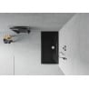 Mexen Flat receveur de douche rectangulaire slim 140 x 70 cm, noir, siphon chromé - 40707014