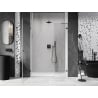 Mexen Lunar-B drzwi prysznicowe uchylne lewe 135 cm, transparent, gun metal - 832S-135-050-95-00-L