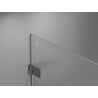Mexen Lunar-B puerta de ducha abatible izquierda 135 cm, transparente, gun metal - 832S-135-050-95-00-L