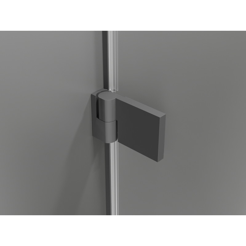 Mexen Lunar-B dušiuksed vasak 140 cm, läbipaistev, püssimetall - 832S-140-050-95-00-L