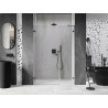 Mexen Lunar-B vasakukäeline duššiukse- 145 cm, läbipaistev, gun metal - 832S-145-050-95-00-L