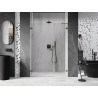 Mexen Lunar-B vasakukäeline duššiukse- 145 cm, läbipaistev, gun metal - 832S-145-050-95-00-L