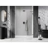 Mexen Lunar-B duššiukse vasak avatav 150 cm, läbipaistev, gun metal - 832S-150-050-95-00-L
