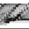 Mexen Lunar-B Duschabtrennung, links schwenkbar, 150 cm, transparent, Gun Metal - 832S-150-050-95-00-L