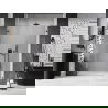 Mexen Lunar-B Duschabtrennung, links schwenkbar, 150 cm, transparent, Gun Metal - 832S-150-050-95-00-L