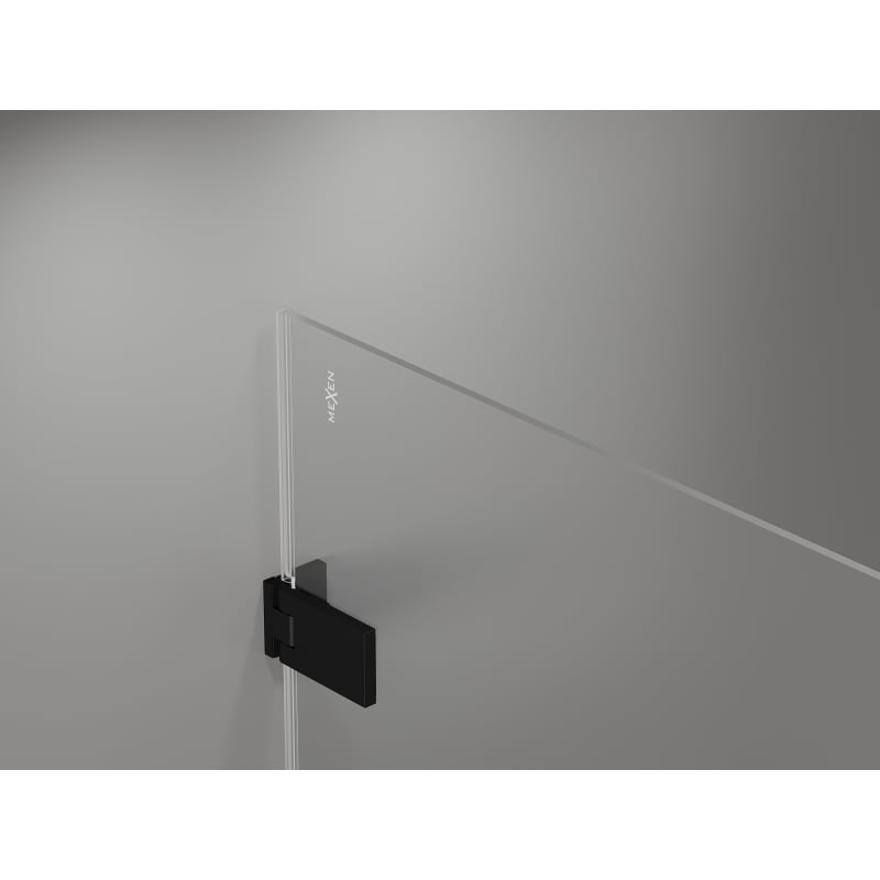 Mexen Lunar-F drzwi prysznicowe składane prawe 110 cm, transparent, czarne - 836S-110-050-70-00-P