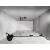Mexen Lunar-F faltbare Duschabtrennung rechts 135 cm, transparent, schwarz - 836S-135-050-70-00-P