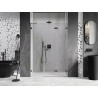 Mexen Lunar-F volditavad dušiuksed parempoolsed 115 cm, läbipaistev, gun metal - 836S-115-050-95-00-P