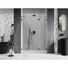 Mexen Lunar-F volditavad dušiuksed parempoolsed 115 cm, läbipaistev, gun metal - 836S-115-050-95-00-P