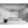 Mexen Lunar-F volditavad dušiuksed parempoolsed 115 cm, läbipaistev, gun metal - 836S-115-050-95-00-P