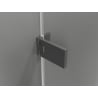 Mexen Lunar-F kokkupandavad dušiuksed paremale 130 cm, läbipaistev, gun metal - 836S-130-050-95-00-P