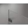 Mexen Lunar-F zusammenklappbare Duschkabinentür rechts 140 cm, transparent, Gun-Metal - 836S-140-050-95-00-P