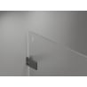 Mexen Lunar-F zusammenklappbare Duschkabinentür rechts 140 cm, transparent, Gun-Metal - 836S-140-050-95-00-P