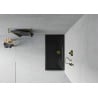Mexen Flat rechteckige, schlanke Duschwanne 120 x 70 cm, schwarz, goldener Siphon - 40707012G