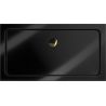 Mexen Flat piatto doccia rettangolare slim 120 x 70 cm, nero, sifone dorato - 40707012G
