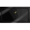 Mexen Flat receveur rectangulaire slim 120 x 70 cm, noir, siphon doré - 40707012G