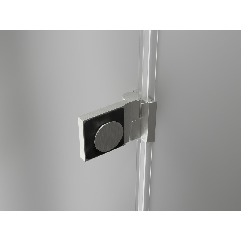 Mexen Lunar-B vasaku poole avatavad duššiuksed 115 cm, läbipaistev, harjatud nikkel - 832S-115-050-97-00-L