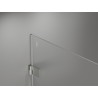 Mexen Lunar-B vasakpoolne pöörduksega dušiuks 120 cm, läbipaistev, harjatud nikkel - 832S-120-050-97-00-L