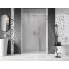 Mexen Lunar-B drzwi prysznicowe uchylne lewe 135 cm, transparent, nikiel szczotkowany - 832S-135-050-97-00-L