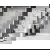 Mexen Lunar-B Duschdrehtür links öffnend 135 cm, transparent, gebürsteter Nickel - 832S-135-050-97-00-L