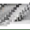 Mexen Lunar-B Duschdrehtür links öffnend 135 cm, transparent, gebürsteter Nickel - 832S-135-050-97-00-L