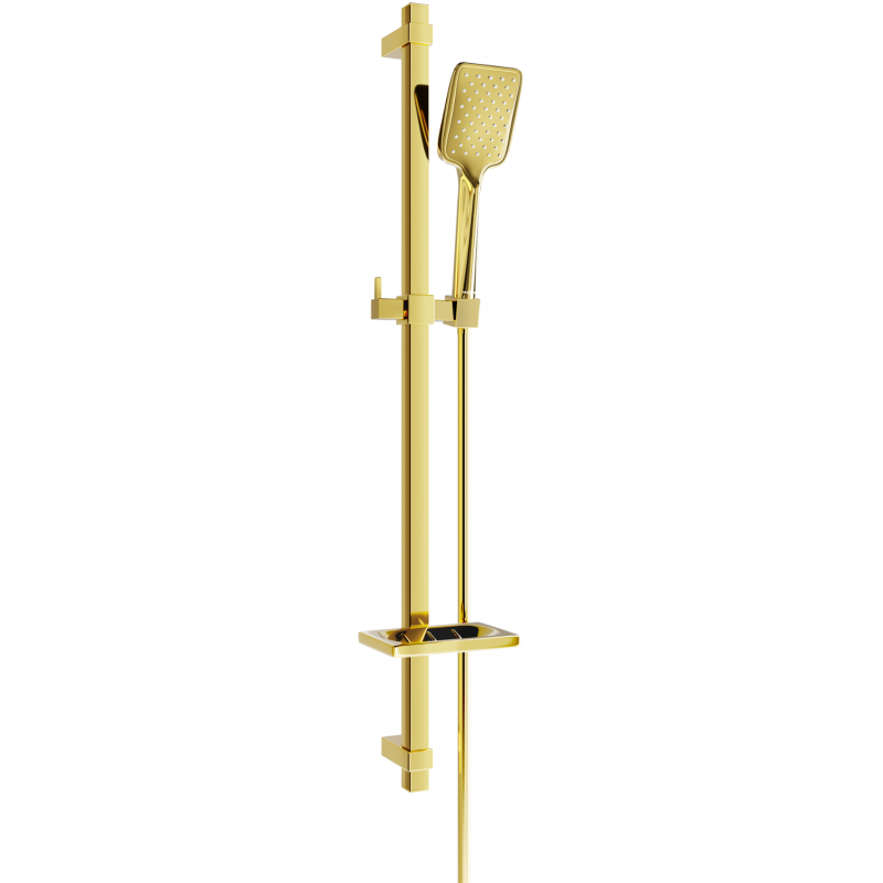 Mexen DQ62 sliding shower set, gold - 785624581-50