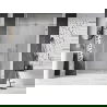 Mexen Lunar-B Duschabtrennung schwenkbar links 140 cm, transparent, gebürsteter Nickel - 832S-140-050-97-00-L