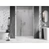 Mexen Lunar-B right hinged shower door 110 cm, transparent, chrome - 832S-110-050-01-00-P