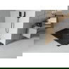 Mexen Flat rechteckige Duschwanne slim 120 x 70 cm, schwarz, schwarzer Siphon - 40707012B