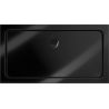 Mexen Flat rectangular slim shower tray 130 x 70 cm, black, black siphon - 40707013B