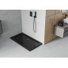 Mexen Flat ristkülikukujuline dušialus slim 130 x 70 cm, must, must sifoon - 40707013B