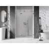 Mexen Lunar-F L kokkuvolditavad dušiuksed vasak 115 cm, läbipaistev, kroom - 836SL-115-050-01-00-L