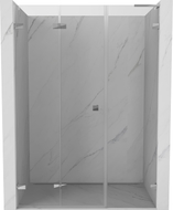 Mexen Lunar-F L sklopiva lijeva tuš vrata 125 cm, prozirna, krom - 836SL-125-050-01-00-L