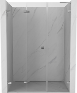 Mexen Lunar-F L preklopna lijeva tuš vrata 135 cm, prozirno, krom - 836SL-135-050-01-00-L