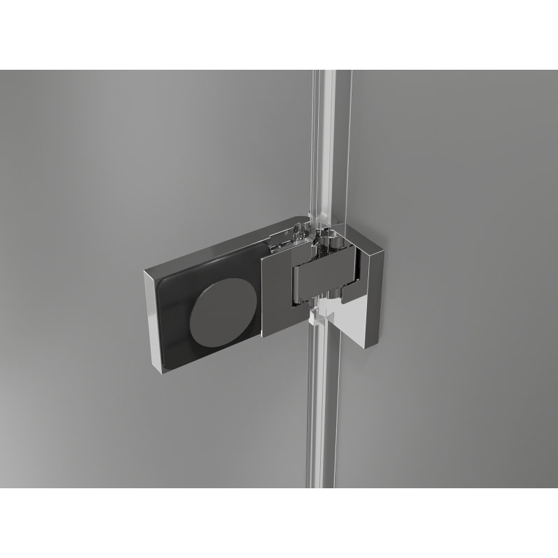 Mexen Lunar-F L folding shower door left 140 cm, transparent, chrome - 836SL-140-050-01-00-L