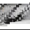 Mexen Lunar-B L draaideur douchedeur links 125 cm, transparant, zwart - 832SL-125-050-70-00-L