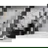 Mexen Lunar-B L draaideur douchedeur links 125 cm, transparant, zwart - 832SL-125-050-70-00-L