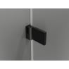 Mexen Lunar-B L Left Hinged Shower Doors 130 cm, Transparent, Black - 832SL-130-050-70-00-L