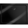 Mexen Flat brodzik prostokątny slim 110 x 80 cm, czarny, syfon czarny - 40708011B