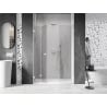 Mexen Lunar-F L porte de douche pliante gauche 110 cm, transparent, blanc - 836SL-110-050-20-00-L